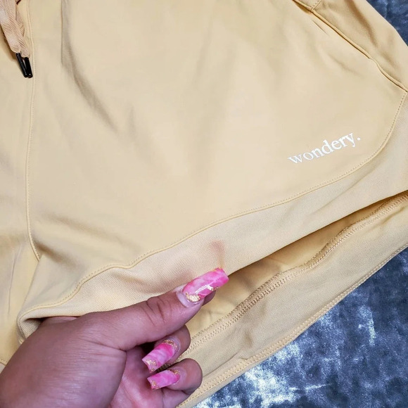 Wondery Yellow Janelle Shorts - Picture 3 of 10